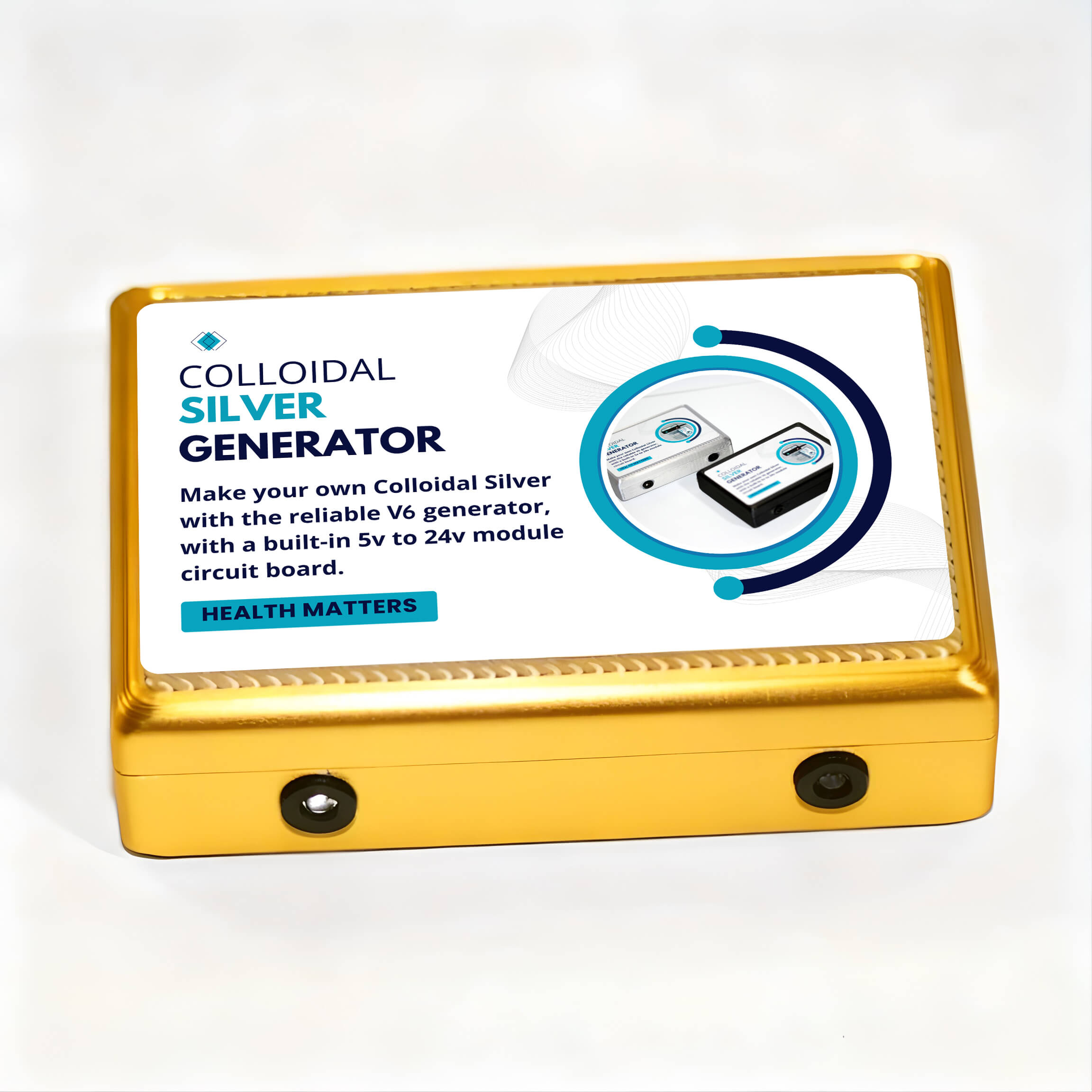 Close up of the Gold Colloidal Silver Maker